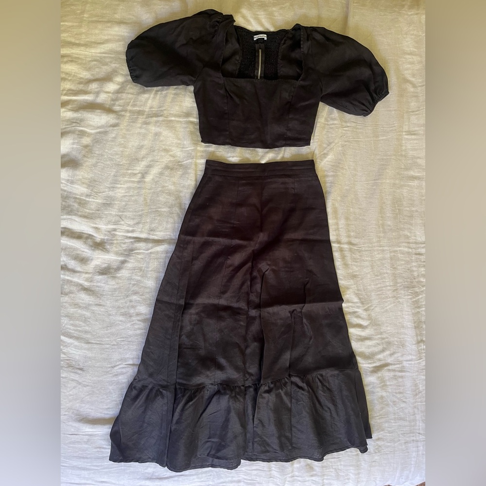 Reformation Yucca Linen Two Piece size 2